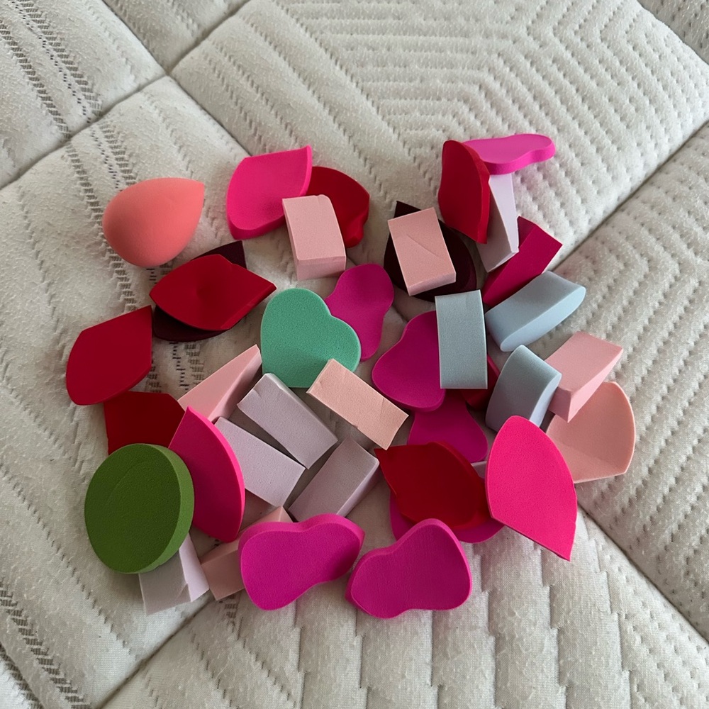 37 Colorful Makeup Sponge Set